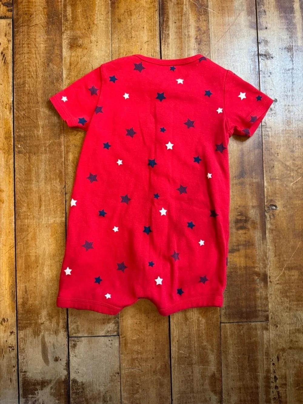 Carters romper Star Print 18 months red white blue Fourth of July outfit cotton